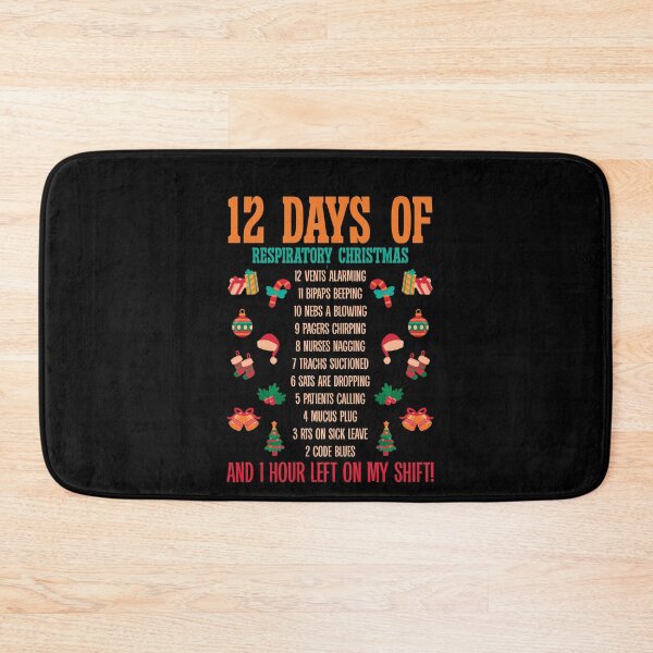 Item preview, 12 Days Of Respiratory Therapist Christmas RT Therapy Xmas designed and sold by Dressed For Duty.