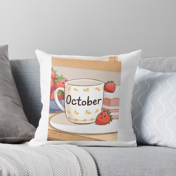 Item preview, October Coffee caffeine cake funny birthday gift lover designed and sold by CheeseBlueprint.