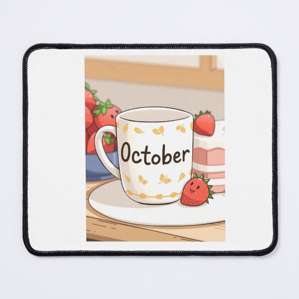 Item preview, October Coffee caffeine cake funny birthday gift lover designed and sold by CheeseBlueprint.