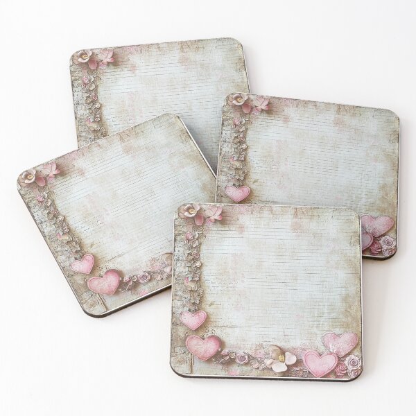 Item preview, Shabby chic hearts designed and sold by MendaciousMina.