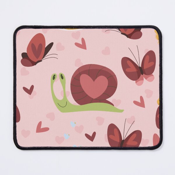 Item preview, snail heart love butterflies romance valentines designed and sold by Gossip Rag.