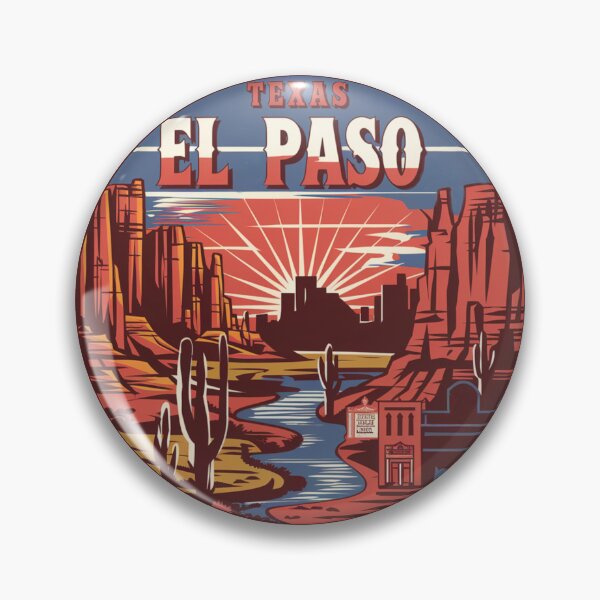 Item preview, El Paso, Texas | Desert Sunset: Iconic Cityscape and Cacti designed and sold by CircinusStore.