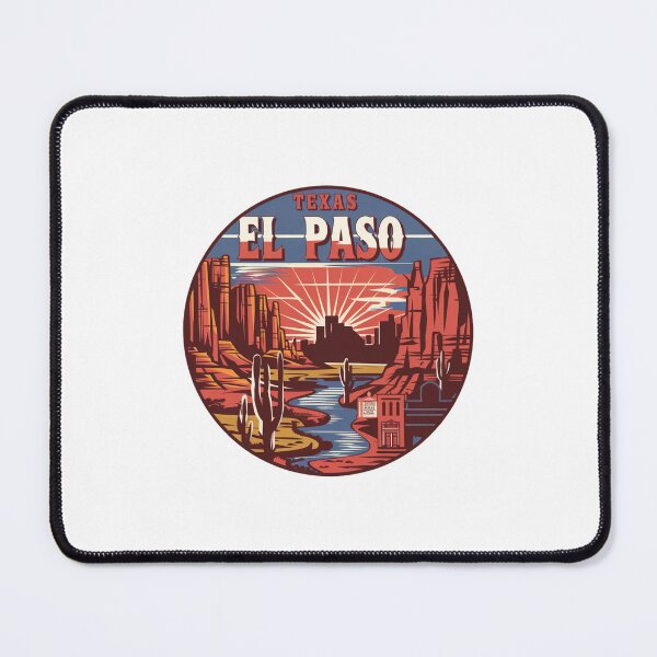 Item preview, El Paso, Texas | Desert Sunset: Iconic Cityscape and Cacti designed and sold by CircinusStore.
