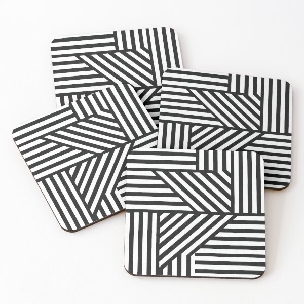 Item preview, black and white angle stripe designed and sold by Random Designs.