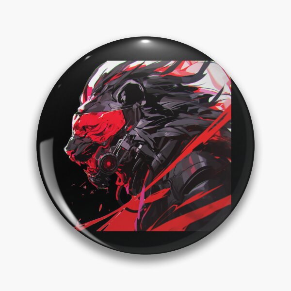 Item preview, Cyber Black Lion // Black Lion // Cool Animal // Cyber Animal // Animal Art // Animal Warrior // Gaming Aesthetic stickers designed and sold by SMARTKIT  DESIGNAGENCY.