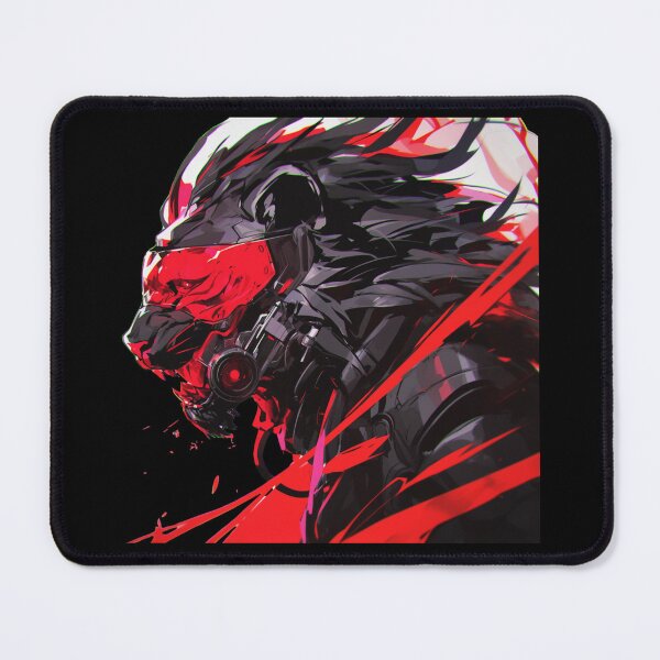 Item preview, Cyber Black Lion // Black Lion // Cool Animal // Cyber Animal // Animal Art // Animal Warrior // Gaming Aesthetic stickers designed and sold by SMARTKIT  DESIGNAGENCY.