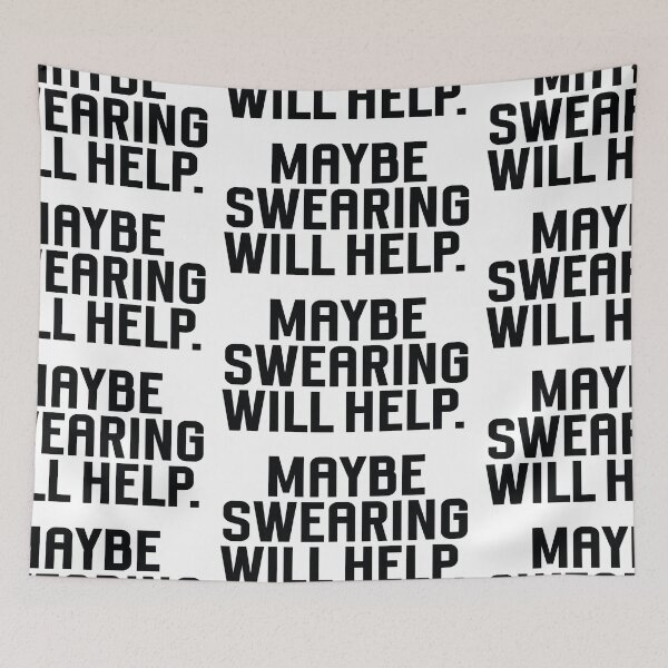 Item preview, Maybe Swearing Will Help. designed and sold by the-craft-shop.