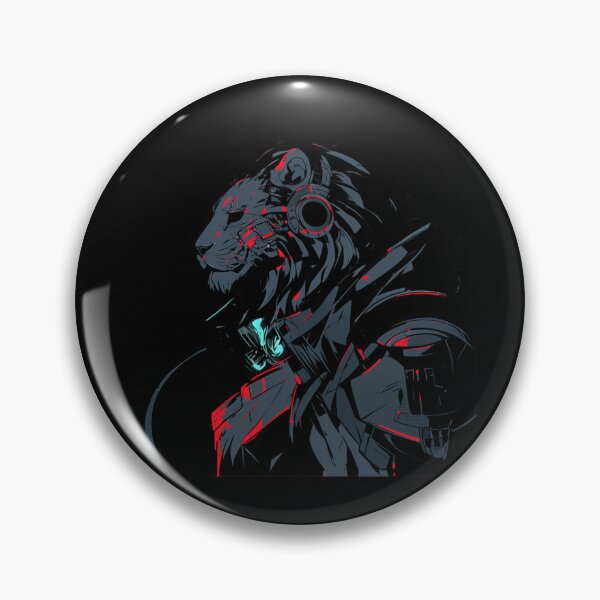 Item preview, Cyber Black Lion // Black Lion // Cool Animal // Cyber Animal // Animal Art // Animal Warrior // Gaming Aesthetic stickers designed and sold by SMARTKIT  DESIGNAGENCY.