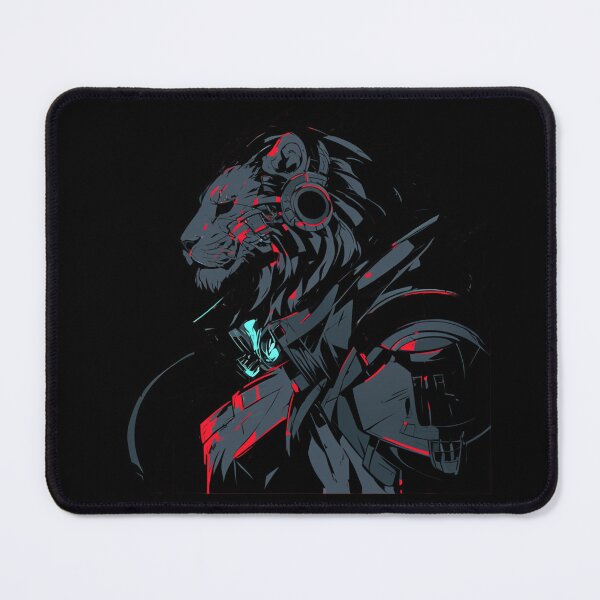 Item preview, Cyber Black Lion // Black Lion // Cool Animal // Cyber Animal // Animal Art // Animal Warrior // Gaming Aesthetic stickers designed and sold by SMARTKIT DESIGNAGENCY.