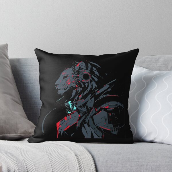 Item preview, Cyber Black Lion // Black Lion // Cool Animal // Cyber Animal // Animal Art // Animal Warrior // Gaming Aesthetic stickers designed and sold by SMARTKIT  DESIGNAGENCY.