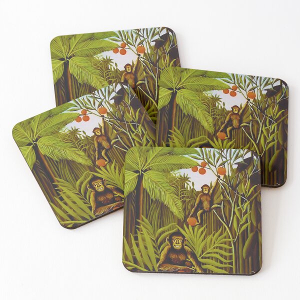 Item preview, Henri Rousseau - Two Monkeys in the Jungle designed and sold by irynaartbyim.