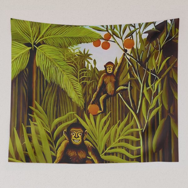 Item preview, Henri Rousseau - Two Monkeys in the Jungle designed and sold by irynaartbyim.