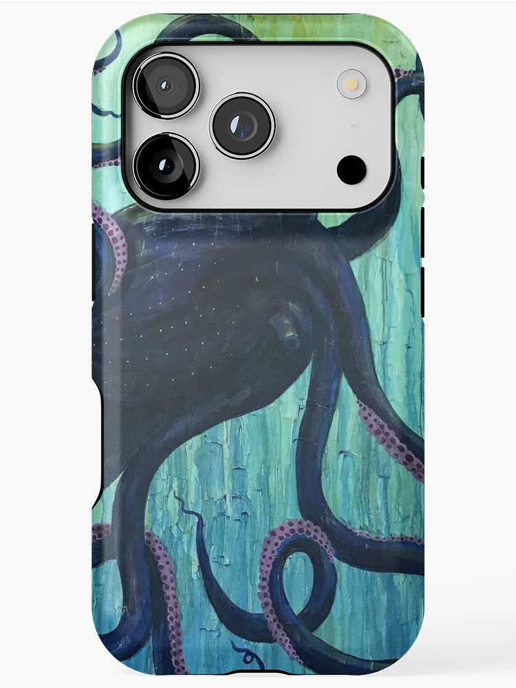 Thumbnail 1 of 4, iPhone Case, Octopus Into The Deep By Rafi Perez designed and sold by Rafiwashere.