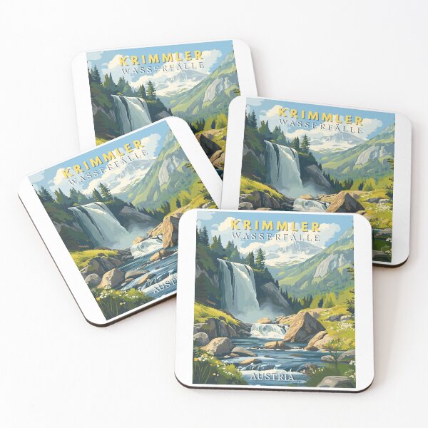 Item preview, Krimmler Wasserfälle in Salzburg Austria Travel Art Landscape designed and sold by MaateoDesign.