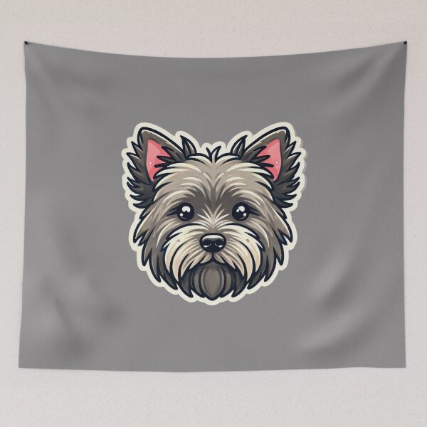 Artikelvorschau, Cairn Terrier Hundekopf entworfen und verkauft von ArtistEmbrace.