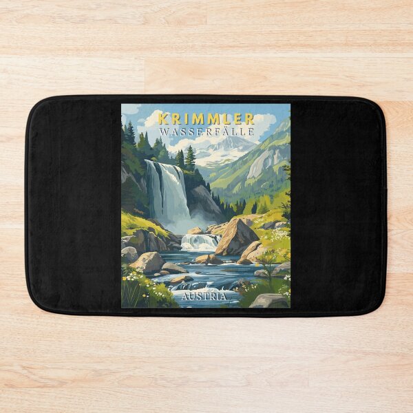 Item preview, Krimmler Wasserfälle in Salzburg Austria Travel Art Landscape designed and sold by MaateoDesign.
