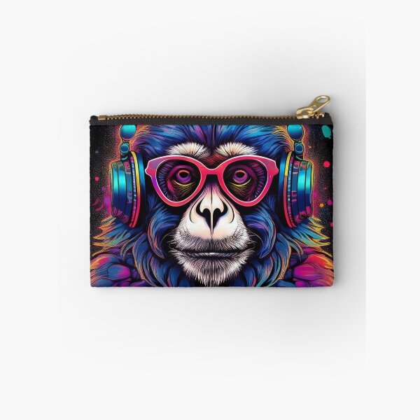 Item preview, gibbon in headphones and shades graffiti style  designed and sold by Boxing Kangaroo Retail Company.