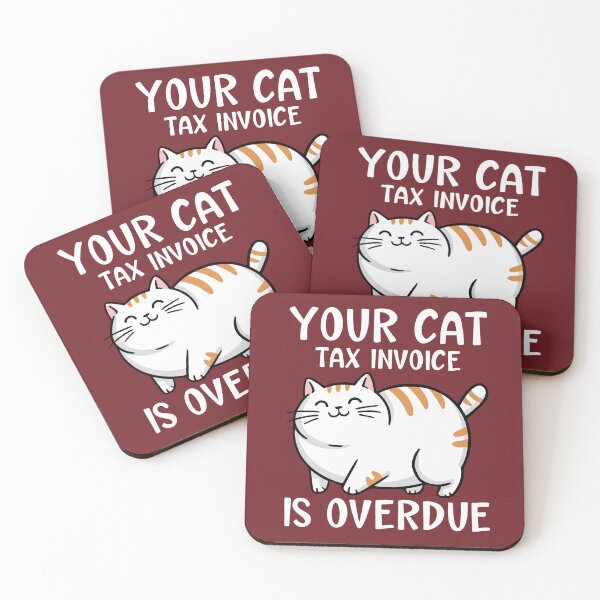 Item preview, Funny Cat Pun: Your Cat Tax Invoice Is Overdue designed and sold by Serbin.