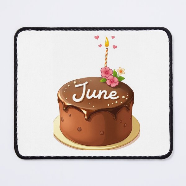 Item preview, June Cake kawaii cute birthday gift funny dessert designed and sold by CheeseBlueprint.