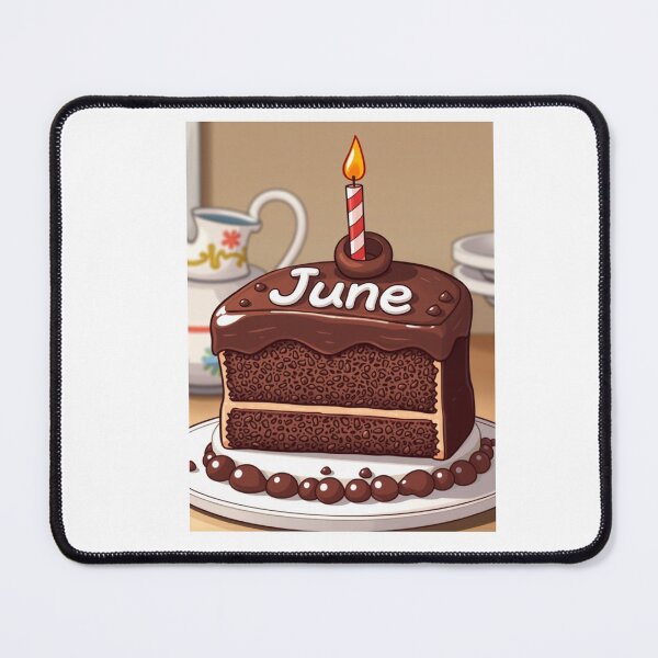 Item preview, June Cake kawaii cute birthday gift funny dessert designed and sold by CheeseBlueprint.