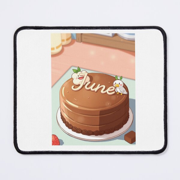 Item preview, June Cake kawaii cute birthday gift funny dessert designed and sold by CheeseBlueprint.