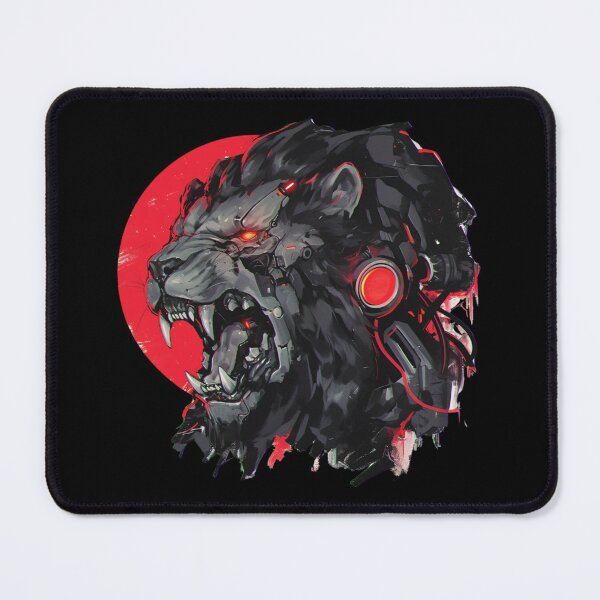 Item preview, Cyber Black Lion // Black Lion // Cool Animal // Cyber Animal // Animal Art // Animal Warrior // Gaming Aesthetic stickers designed and sold by SMARTKIT DESIGNAGENCY.