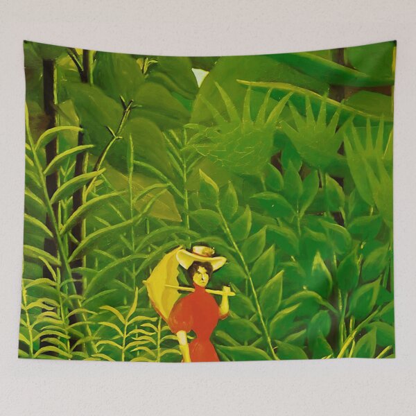 Item preview, Henri Rousseau - Femme En Rouge Dans La Foret designed and sold by irynaartbyim.