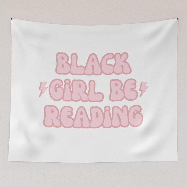 Item preview, Aesthetic Retro Black Girls Be Reading pink designed and sold by AestHenni17.