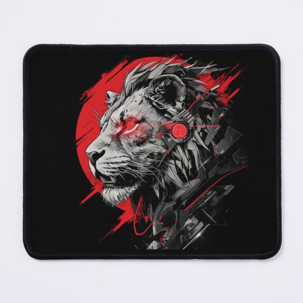 Item preview, Cyber Black Lion // Black Lion // Cool Animal // Cyber Animal // Animal Art // Animal Warrior // Gaming Aesthetic stickers designed and sold by SMARTKIT DESIGNAGENCY.