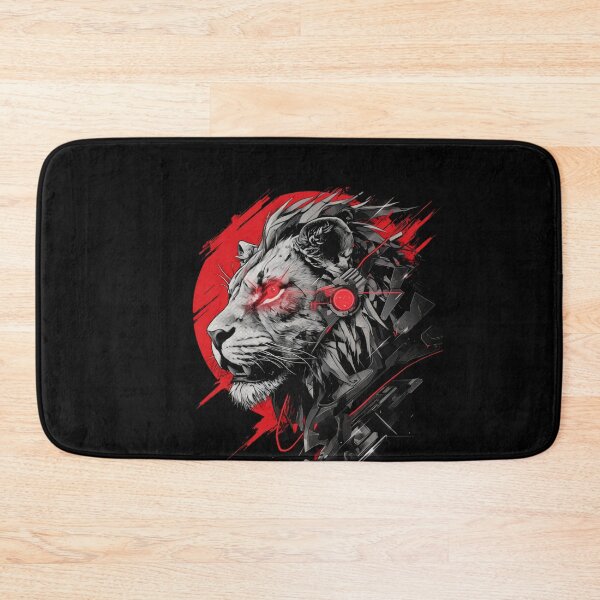 Item preview, Cyber Black Lion // Black Lion // Cool Animal // Cyber Animal // Animal Art // Animal Warrior // Gaming Aesthetic stickers designed and sold by SMARTKIT  DESIGNAGENCY.