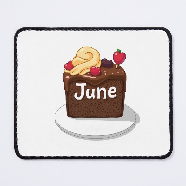 Item preview, June Cake kawaii cute birthday gift funny dessert designed and sold by CheeseBlueprint.
