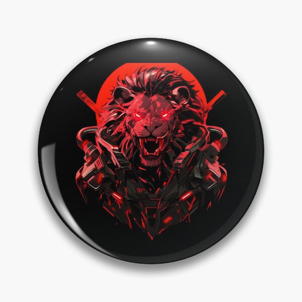 Item preview, Cyber Black Lion // Black Lion // Cool Animal // Cyber Animal // Animal Art // Animal Warrior // Gaming Aesthetic stickers designed and sold by SMARTKIT  DESIGNAGENCY.