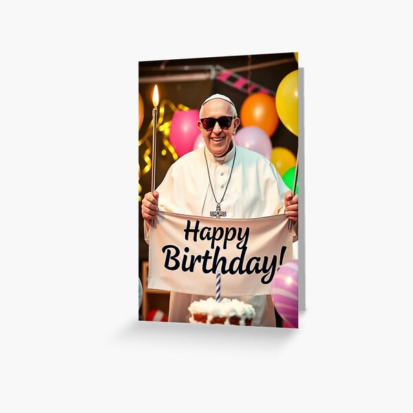 Item preview, Pope Francis birthday funny prank meme gift 01 designed and sold by CheeseBlueprint.