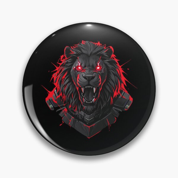 Item preview, Cyber Black Lion // Black Lion // Cool Animal // Cyber Animal // Animal Art // Animal Warrior // Gaming Aesthetic stickers designed and sold by SMARTKIT  DESIGNAGENCY.