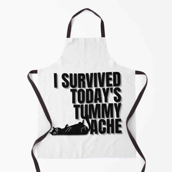 Item preview, I Survived Today's Tummy Ache Cat designed and sold by ViViTulip.