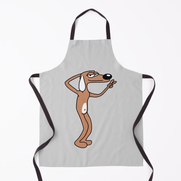 Item preview, Dog Chilled Guy Peace Hand Sign Relaxed Comic Cartoon designed and sold by shirt-o-mat.