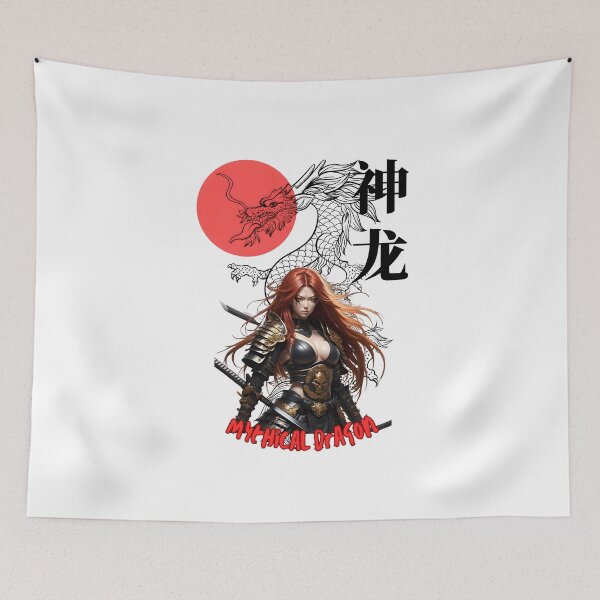 Item preview, A wild-looking fantasy samurai warrior. designed and sold by versatilAR.