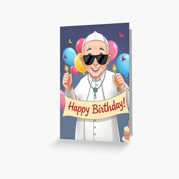 Item preview, Pope Francis birthday funny prank meme gift weird designed and sold by CheeseBlueprint.