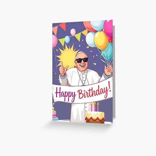 Item preview, Pope Francis birthday funny prank meme gift weird designed and sold by CheeseBlueprint.