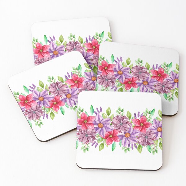 Item preview, Watecolor summer flowers designed and sold by Natallia Leanovich.