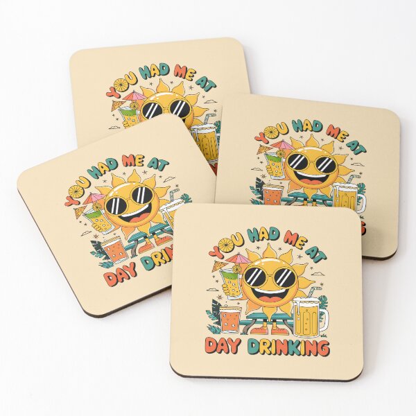 Item preview, Cheerful Sun with Cocktails Illustration designed and sold by TeeGrit.