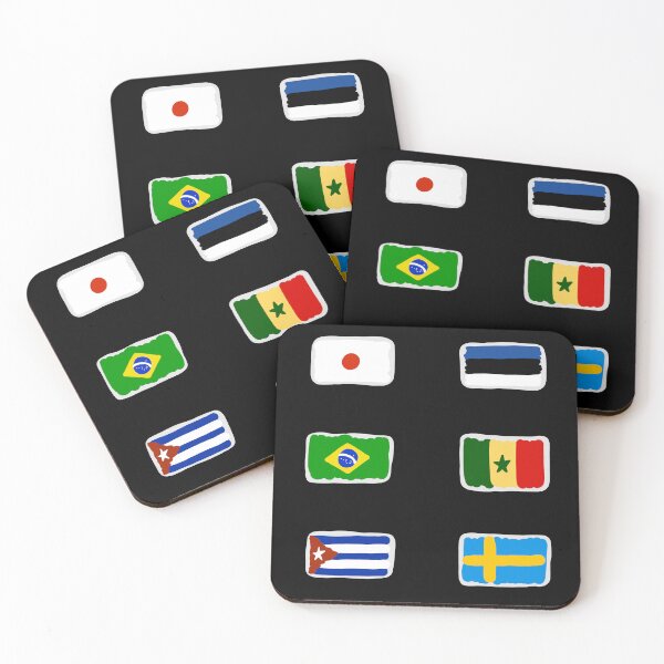 Item preview, Mini doodled flags #1 designed and sold by eveyting.