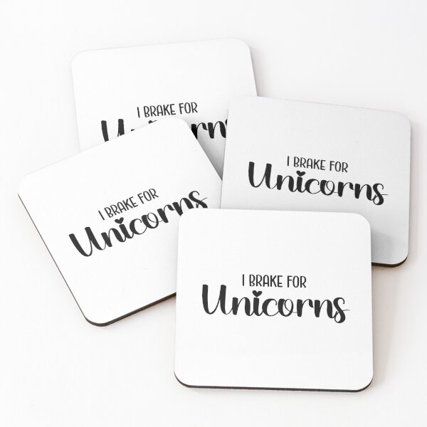 Item preview, I Brake For Unicorns designed and sold by Whackadoodletee.