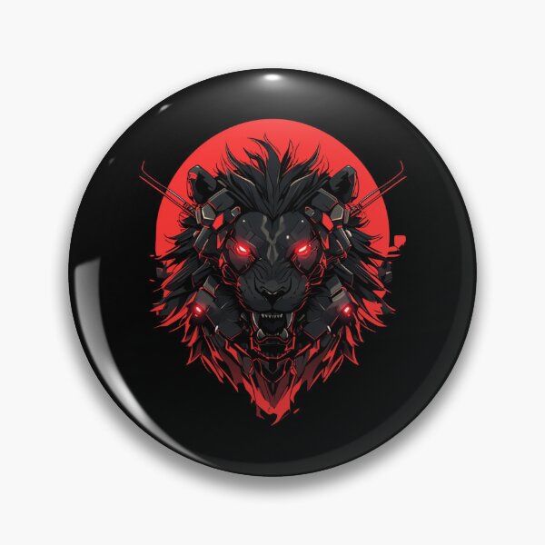 Item preview, Cyber Black Lion // Black Lion // Cool Animal // Cyber Animal // Animal Art // Animal Warrior // Gaming Aesthetic stickers designed and sold by SMARTKIT  DESIGNAGENCY.