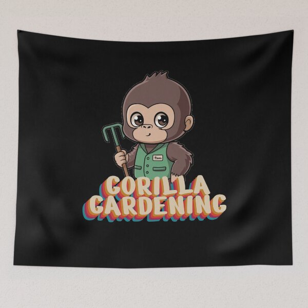 Item preview, Cute Gorilla Gardening designed and sold by GartenIdeen.