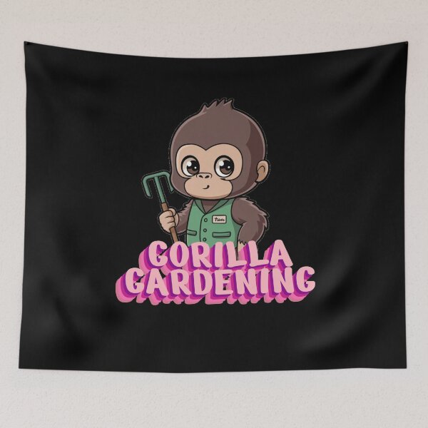 Item preview, Cute Gorilla Gardening designed and sold by GartenIdeen.