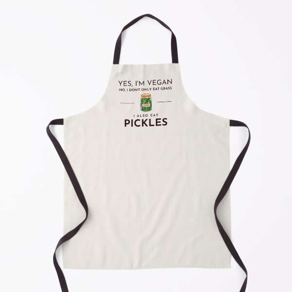 Item preview, Yes, I'm vegan. No, I don't only eat grass. I also eat pickles. designed and sold by EmoryGeis.
