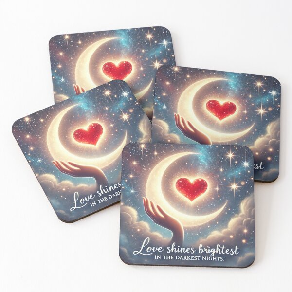Item preview, Love Shines Brightest - Crescent Moon Design designed and sold by Divine Lens Art.