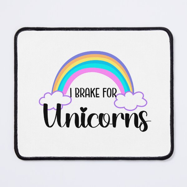Item preview, I Brake For Unicorns (2) designed and sold by Whackadoodletee.