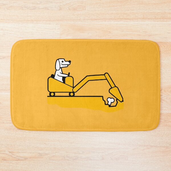 Item preview, Dog Bone Burying Excavator Digging Cool Digging Comic Cartoon designed and sold by shirt-o-mat.